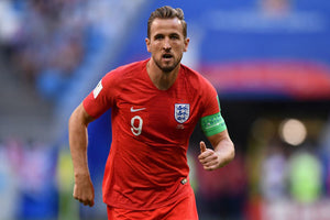 Harry Kane's haircut & style during the 2018 World Cup Semi Final as England Captain. Credit: CBS Sports