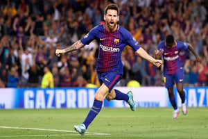 Lionel Messi celebrating a goal for Barcelona. Credit: Getty Images 